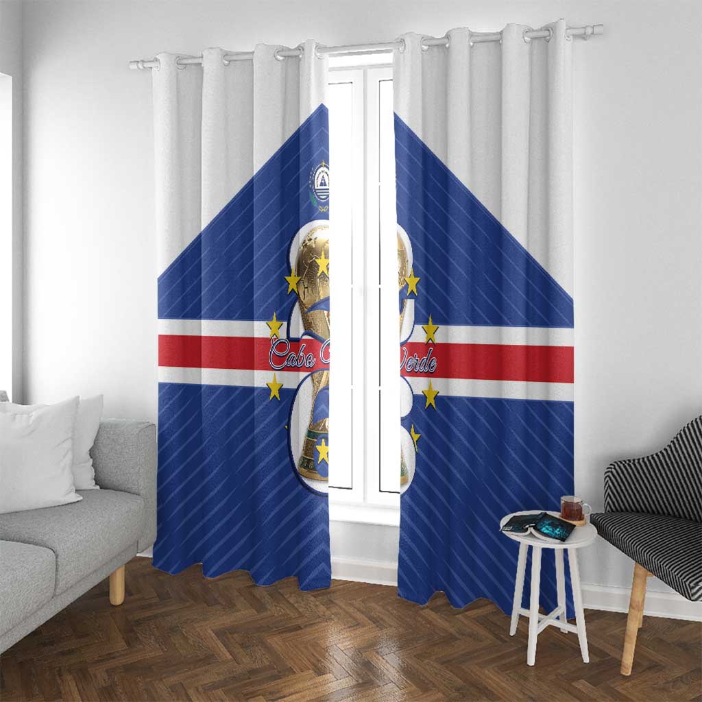 Cape Verde Football Window Curtain 2026 Tubaroes Azuis First-ever World Cup - Wonder Print Shop