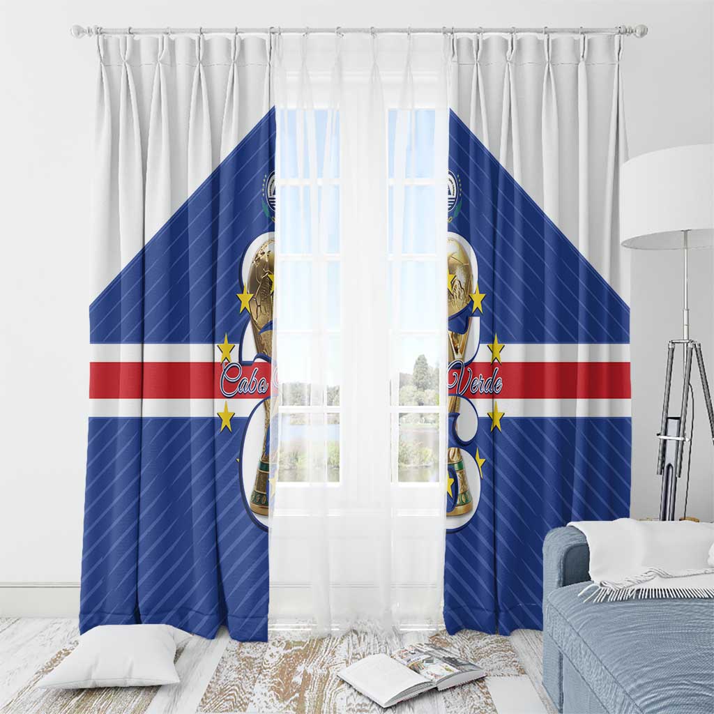 Cape Verde Football Window Curtain 2026 Tubaroes Azuis First-ever World Cup - Wonder Print Shop