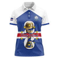 Personalized Cape Verde Football Women Polo Shirt 2026 Tubaroes Azuis First-ever World Cup - Wonder Print Shop
