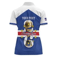 Personalized Cape Verde Football Women Polo Shirt 2026 Tubaroes Azuis First-ever World Cup - Wonder Print Shop