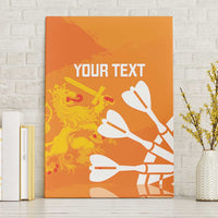 Personalised Netherlands Darts Canvas Wall Art Holland National Color - Grunge Style - Wonder Print Shop