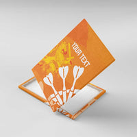 Personalised Netherlands Darts Canvas Wall Art Holland National Color - Grunge Style - Wonder Print Shop