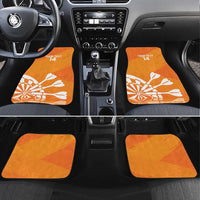 Personalised Netherlands Darts Car Mats Holland National Color - Grunge Style - Wonder Print Shop