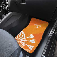 Personalised Netherlands Darts Car Mats Holland National Color - Grunge Style - Wonder Print Shop