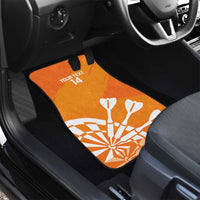 Personalised Netherlands Darts Car Mats Holland National Color - Grunge Style - Wonder Print Shop