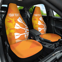 Personalised Netherlands Darts Car Seat Cover Holland National Color - Grunge Style - Wonder Print Shop
