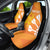 Personalised Netherlands Darts Car Seat Cover Holland National Color - Grunge Style - Wonder Print Shop