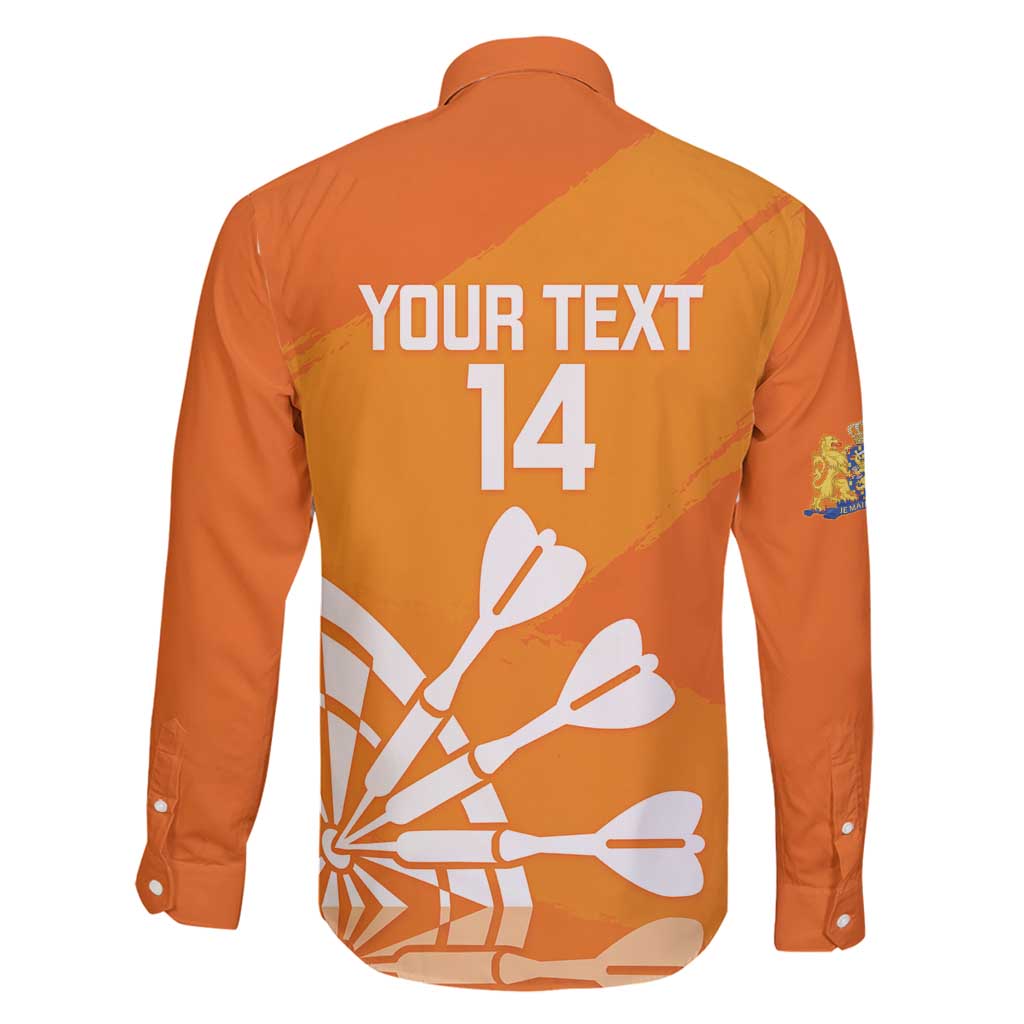 Personalised Netherlands Darts Family Matching Tank Maxi Dress and Hawaiian Shirt Holland National Color - Grunge Style - Wonder Print Shop