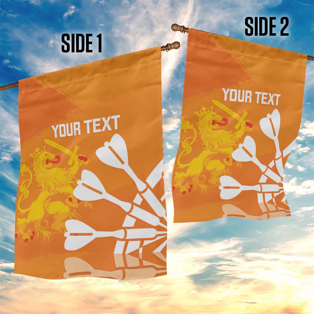 Personalised Netherlands Darts Garden Flag Holland National Color - Grunge Style - Wonder Print Shop