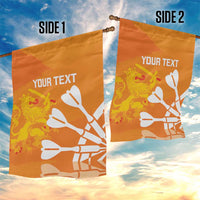 Personalised Netherlands Darts Garden Flag Holland National Color - Grunge Style - Wonder Print Shop