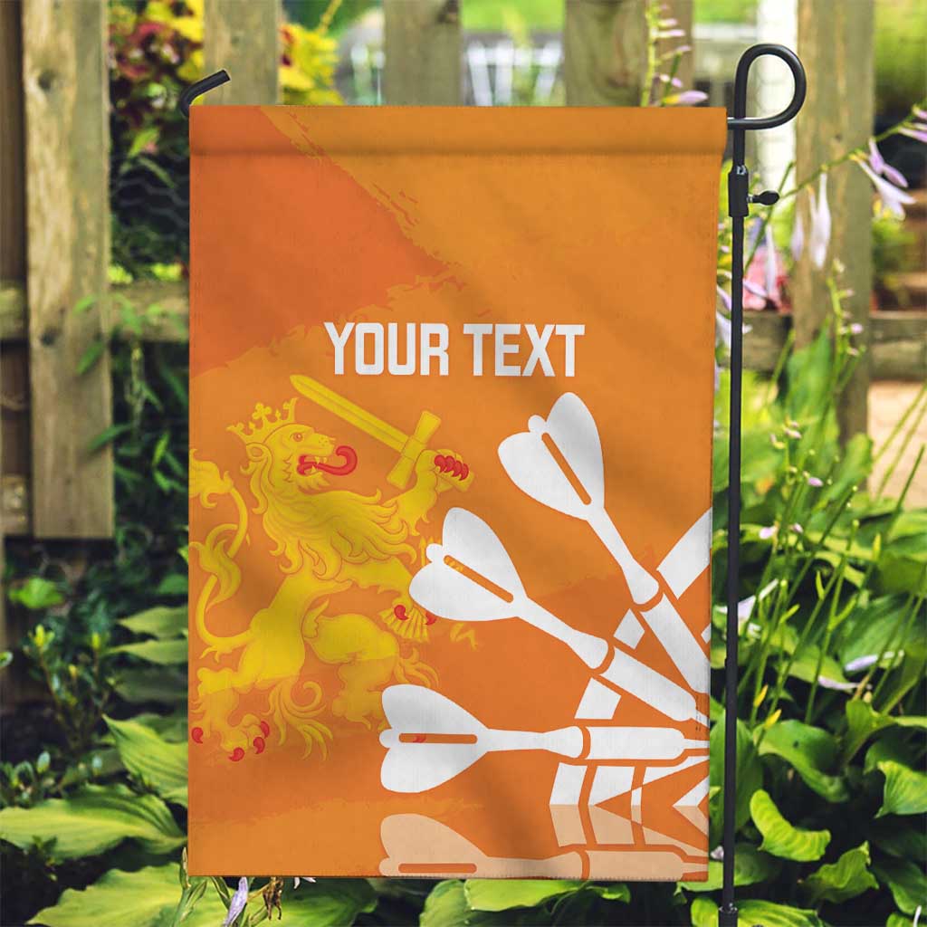 Personalised Netherlands Darts Garden Flag Holland National Color - Grunge Style - Wonder Print Shop