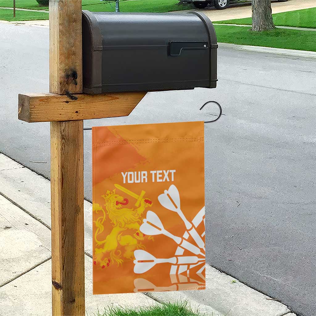 Personalised Netherlands Darts Garden Flag Holland National Color - Grunge Style - Wonder Print Shop