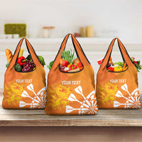 Personalised Netherlands Darts Grocery Bag Holland National Color - Grunge Style