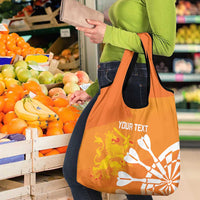 Personalised Netherlands Darts Grocery Bag Holland National Color - Grunge Style