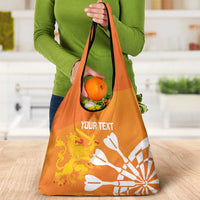 Personalised Netherlands Darts Grocery Bag Holland National Color - Grunge Style