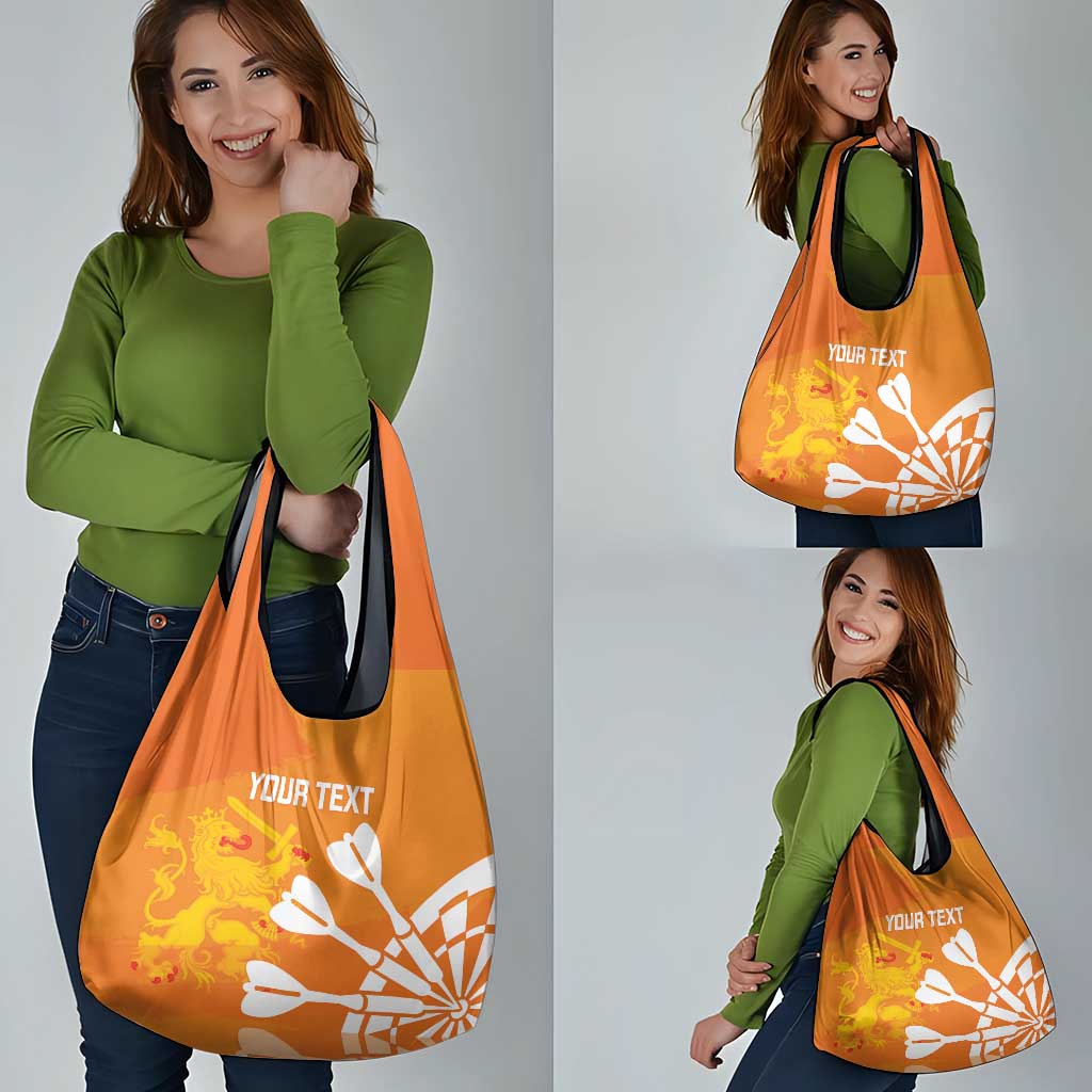 Personalised Netherlands Darts Grocery Bag Holland National Color - Grunge Style