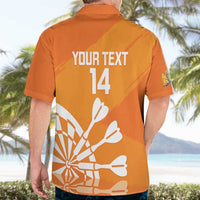 Personalised Netherlands Darts Hawaiian Shirt Holland National Color - Grunge Style - Wonder Print Shop