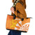 Personalised Netherlands Darts Leather Tote Bag Holland National Color - Grunge Style - Wonder Print Shop