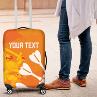Personalised Netherlands Darts Luggage Cover Holland National Color - Grunge Style - Wonder Print Shop