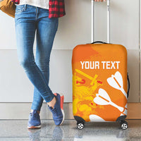 Personalised Netherlands Darts Luggage Cover Holland National Color - Grunge Style - Wonder Print Shop