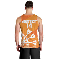 Personalised Netherlands Darts Men Tank Top Holland National Color - Grunge Style - Wonder Print Shop