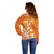 Personalised Netherlands Darts Off Shoulder Sweater Holland National Color - Grunge Style - Wonder Print Shop