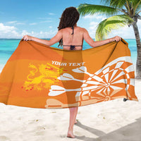Personalised Netherlands Darts Sarong Holland National Color - Grunge Style - Wonder Print Shop