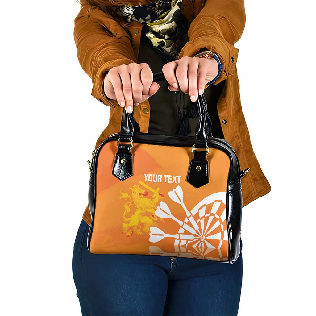 Personalised Netherlands Darts Shoulder Handbag Holland National Color - Grunge Style