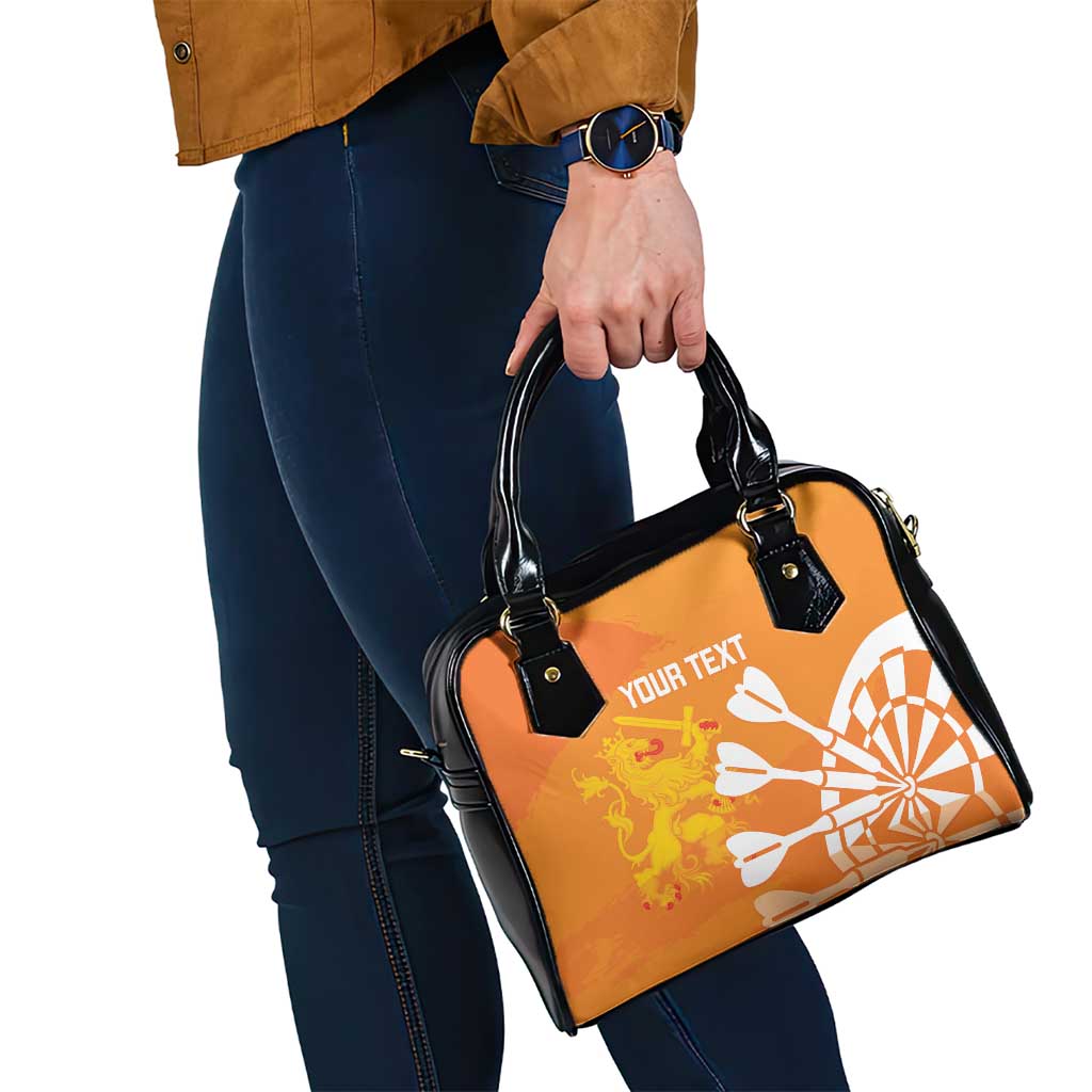 Personalised Netherlands Darts Shoulder Handbag Holland National Color - Grunge Style