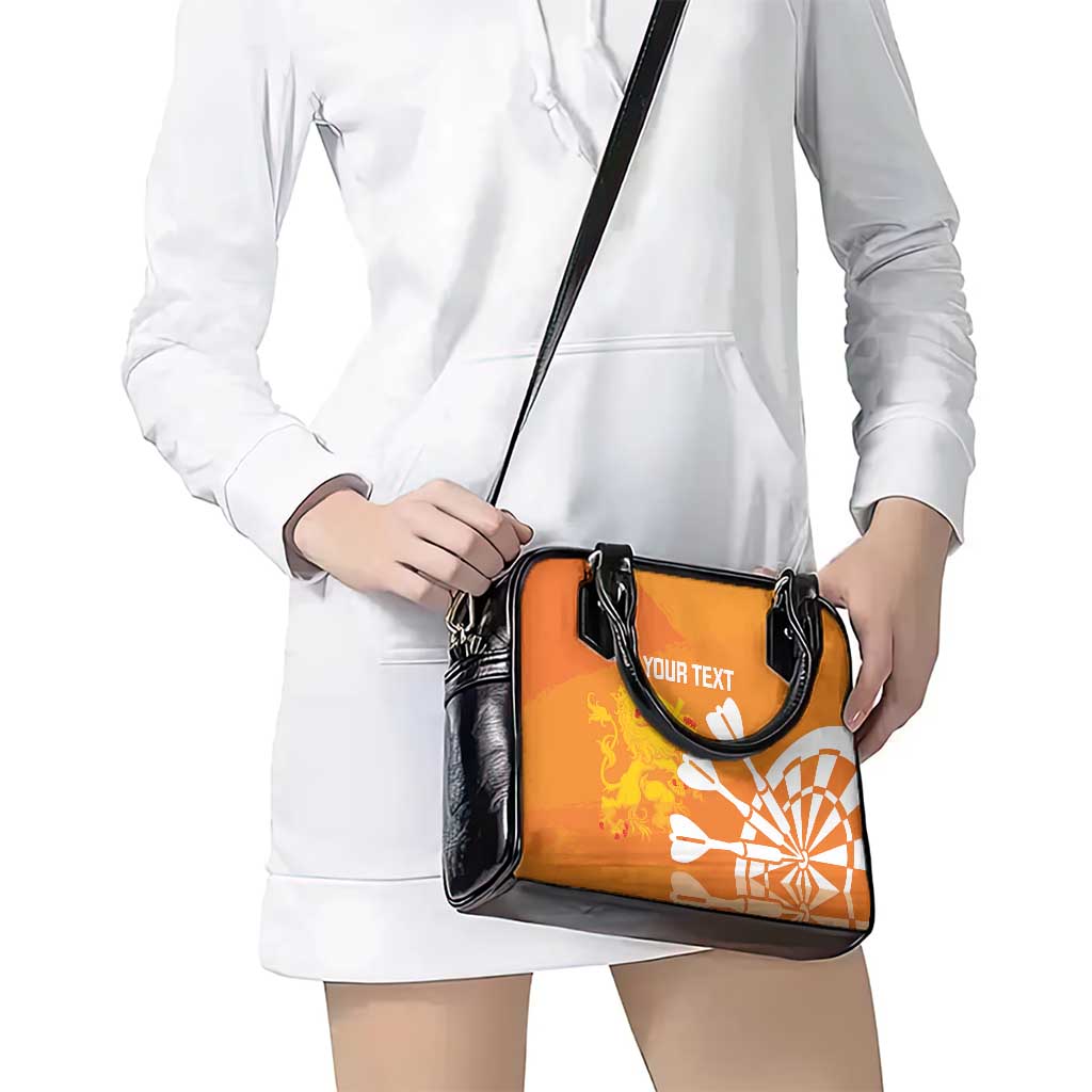 Personalised Netherlands Darts Shoulder Handbag Holland National Color - Grunge Style