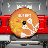Personalised Netherlands Darts Spare Tire Cover Holland National Color - Grunge Style - Wonder Print Shop