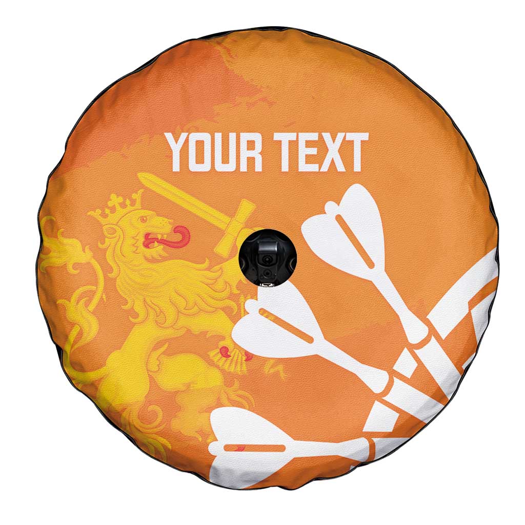 Personalised Netherlands Darts Spare Tire Cover Holland National Color - Grunge Style - Wonder Print Shop