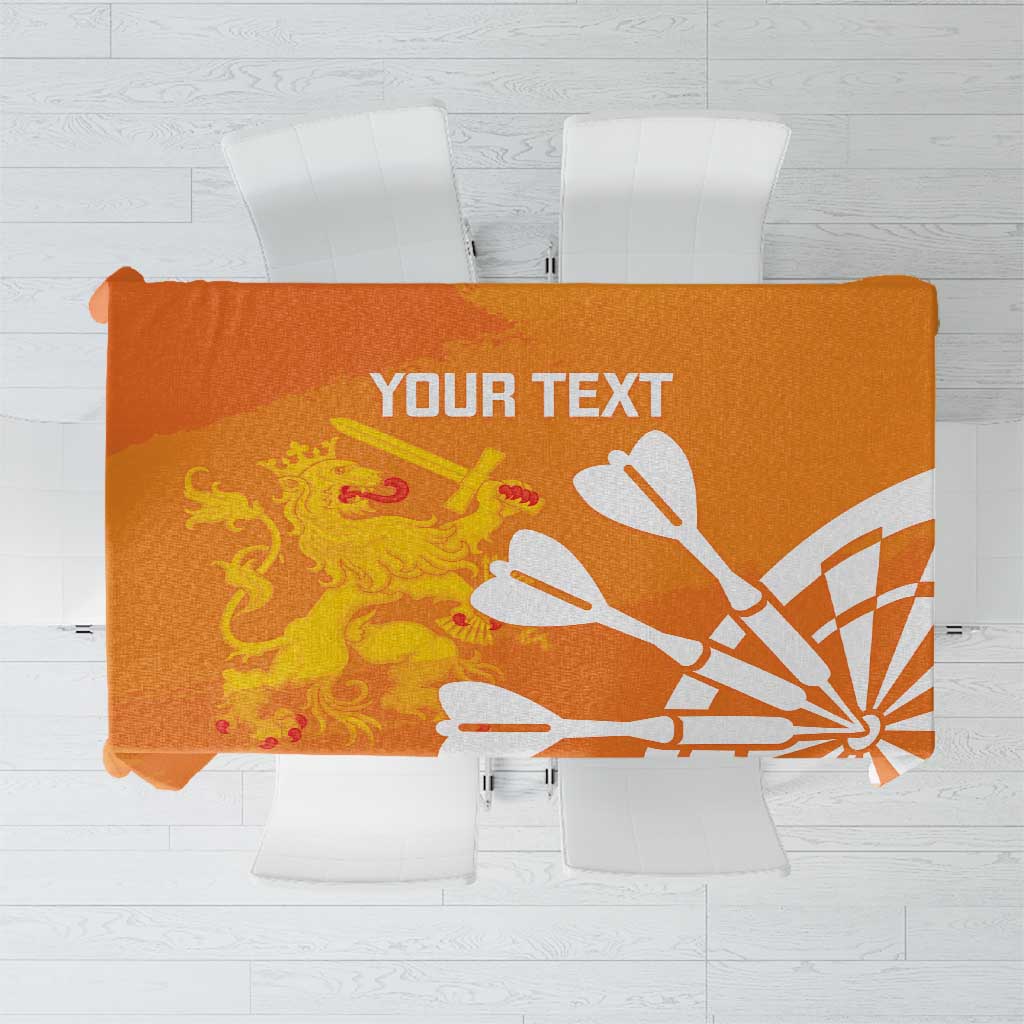 Personalised Netherlands Darts Tablecloth Holland National Color - Grunge Style - Wonder Print Shop