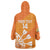 Personalised Netherlands Darts Wearable Blanket Hoodie Holland National Color - Grunge Style - Wonder Print Shop
