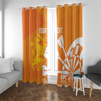 Personalised Netherlands Darts Window Curtain Holland National Color - Grunge Style - Wonder Print Shop