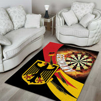Germany Darts Area Rug Flaming Dartboard Style - Wonder Print Shop