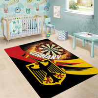 Germany Darts Area Rug Flaming Dartboard Style - Wonder Print Shop