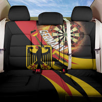 Germany Darts Back Car Seat Cover Flaming Dartboard Style - Wonder Print Shop