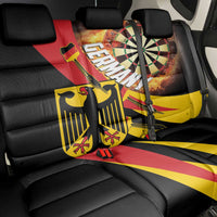 Germany Darts Back Car Seat Cover Flaming Dartboard Style - Wonder Print Shop