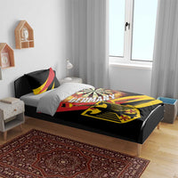 Germany Darts Bedding Set Flaming Dartboard Style - Wonder Print Shop