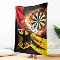 Germany Darts Blanket Flaming Dartboard Style