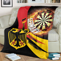 Germany Darts Blanket Flaming Dartboard Style