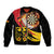 Germany Darts Bomber Jacket Flaming Dartboard Style - Wonder Print Shop