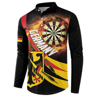 Germany Darts Button Sweatshirt Flaming Dartboard Style - Wonder Print Shop