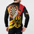 Germany Darts Button Sweatshirt Flaming Dartboard Style - Wonder Print Shop