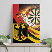 Germany Darts Canvas Wall Art Flaming Dartboard Style - Wonder Print Shop