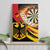 Germany Darts Canvas Wall Art Flaming Dartboard Style - Wonder Print Shop