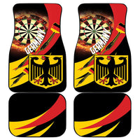 Germany Darts Car Mats Flaming Dartboard Style - Wonder Print Shop