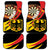 Germany Darts Car Mats Flaming Dartboard Style - Wonder Print Shop
