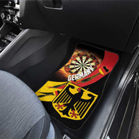 Germany Darts Car Mats Flaming Dartboard Style - Wonder Print Shop